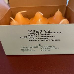 Pineapple and pomegranate votives party lite